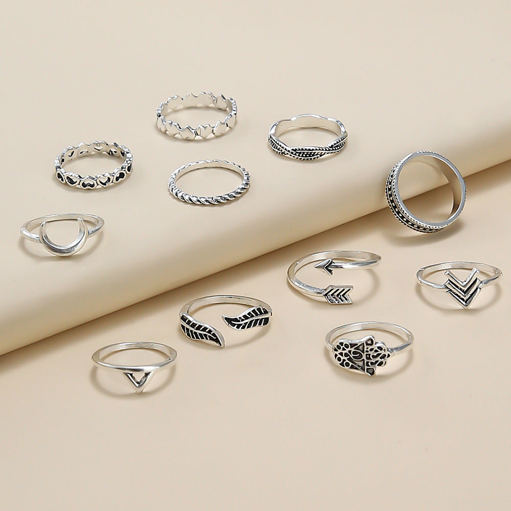 11-piece Palm Leaf Ring