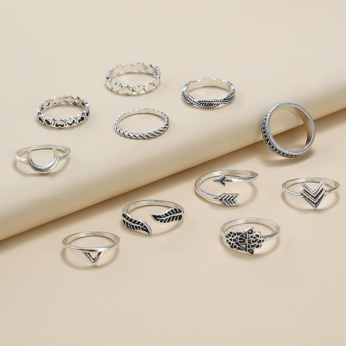 11-piece Palm Leaf Ring
