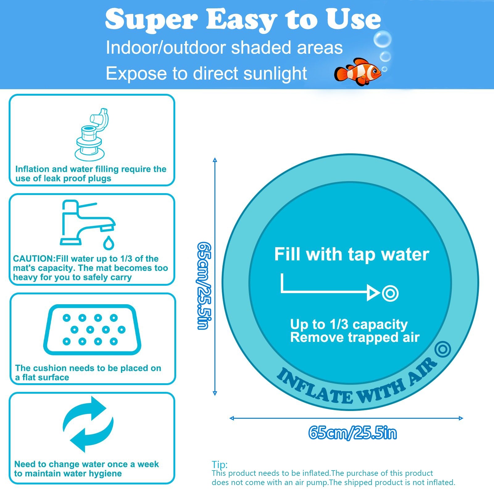 Water Sensory Playmat For Cat Dog