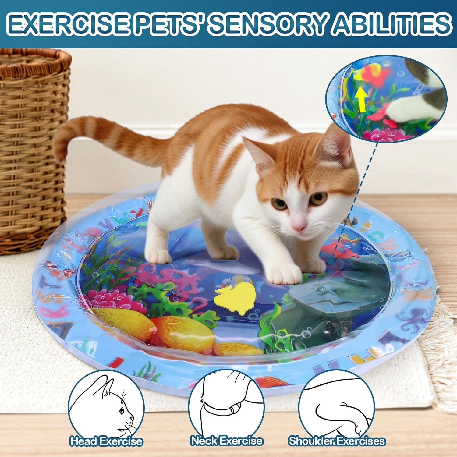 Water Sensory Playmat For Cat Dog