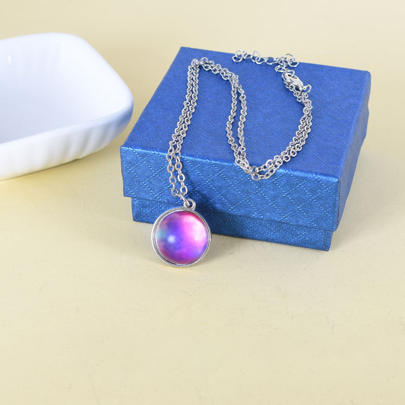 Cosmic Dream Starry Sky Time Gem Necklace