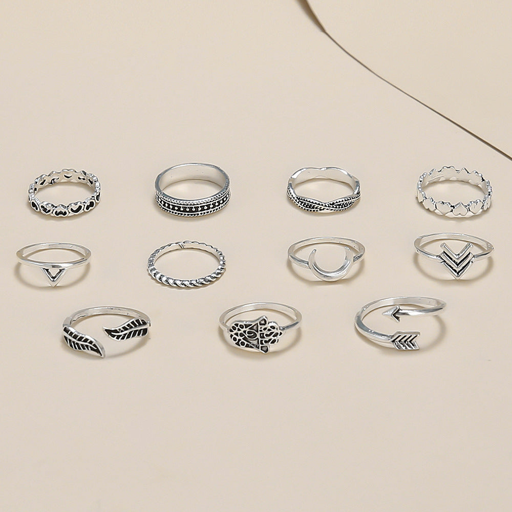 11-piece Palm Leaf Ring