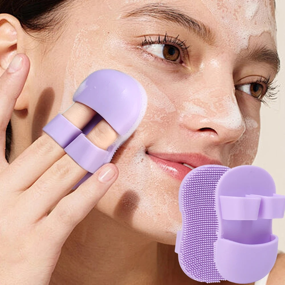 Face Scrubber Mini Facial Brush Silicone Wash Exfoliator Cleansing