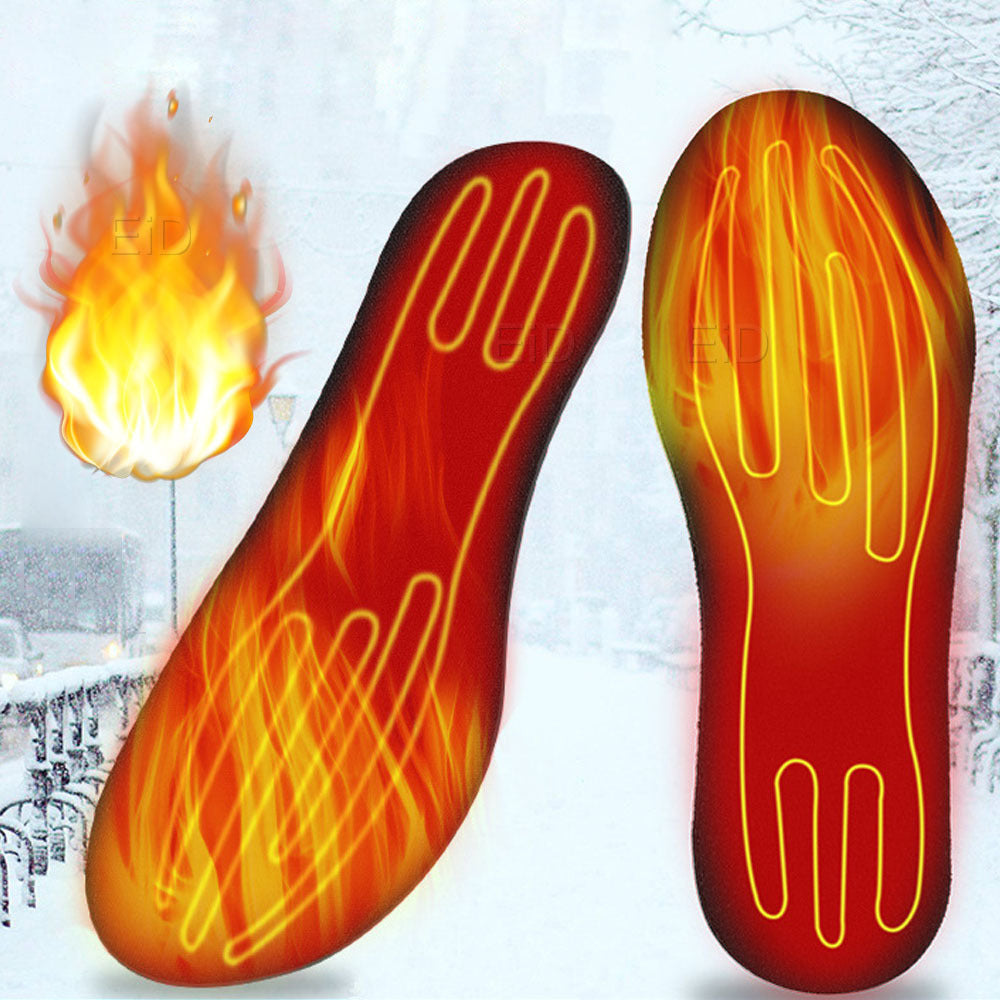 USB Heated Shoes Winter Warm Heating Insoles