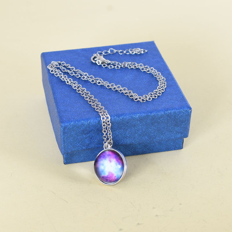 Cosmic Dream Starry Sky Time Gem Necklace