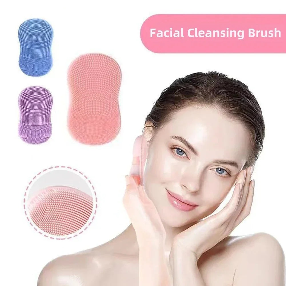 Face Scrubber Mini Facial Brush Silicone Wash Exfoliator Cleansing