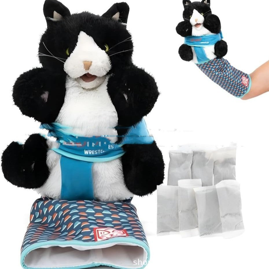 Home Decoration Cat Puppet Wrestler